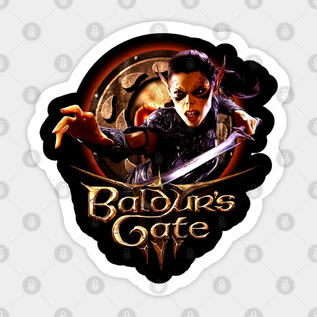 baldurs gate vampire Sticker by KyleCreated